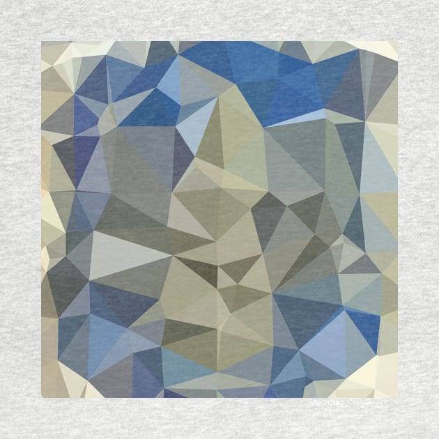 Cornflower Blue Abstract Low Polygon Background by retrovectors